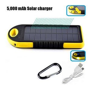 Rechargeable USB Charger 5000mAh Solar Power Bank