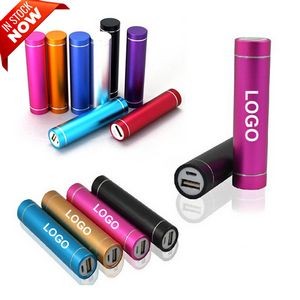 2200mAh Portable Rechargeable Cylinder Power Bank