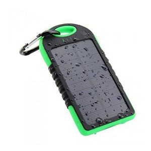 5000mAh Outdoor Drop Resistant Solar Portable Charger w/LED Flashlight