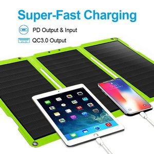 30W Portable SunPower Solar Panel Charger for Camping