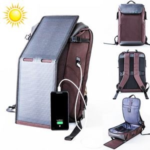 20L Capacity Solar Powered Laptop Backpack w/20W Charger