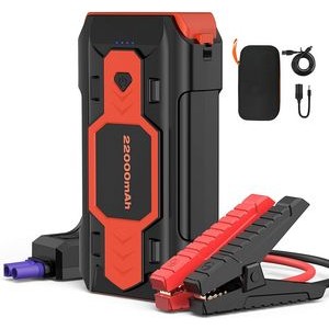 Portable Emergency battery booster Emergency 1500A Peak jump starter 22000mAh battery charger.