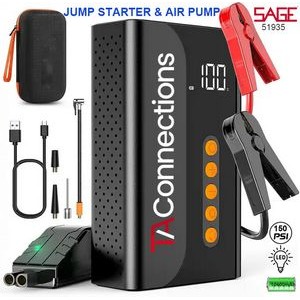 10400mAh Portable Emergency battery booter w/ 150PSI Emergency inflater air compressor
