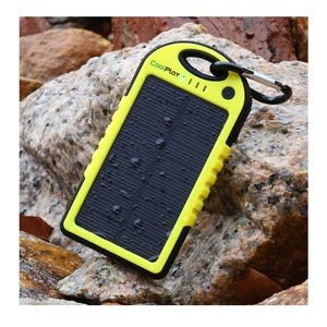 5000mAh Outdoor Charger w/1.2W Solar Panel - Prop 65 Compliant