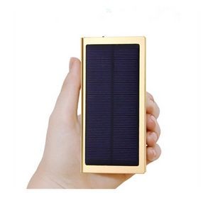 10000mAh Portable Solar Charger Lithium Power Bank w/LED Flashlight
