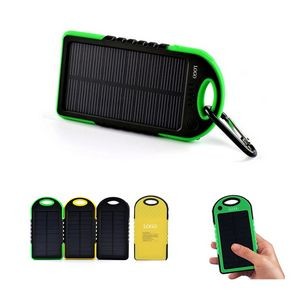 Solar Charger Power Bank w/2.1 USB Port