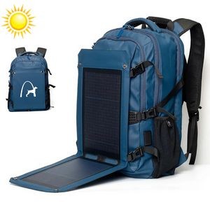 30L Capacity Laptop Backpack w/20W Solar Panel