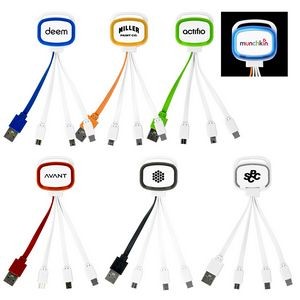 LED 5-in-1 USB Charging Multi-Cable w/Loop