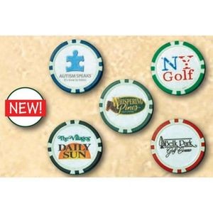 Poker Chip Golf Ball Marker (Premium Coated)