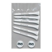 Value Poly Bag Pack w/ Six 2 1/8" Tees & 2 Markers