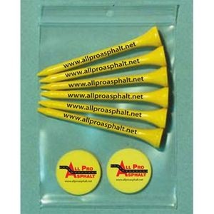 Pro Elite Gold Standard Poly Bag Pack w/ 6 Tees & 2 Markers