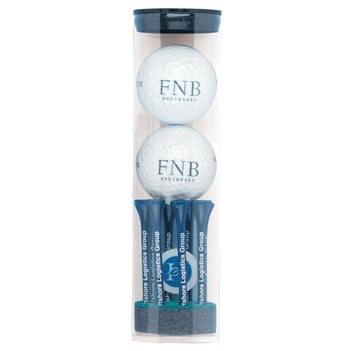 Wilson "Ultra" Golf Ball Tube w/ 2 Golf Balls, Eight 2 3/4" Tees & 1 Marker