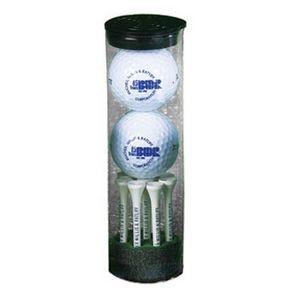 "Top Flite" Golf Ball Tube w/ 2 Balls, 8 Tees & 1 Marker