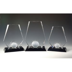 Premier Golf Optical Crystal Award/Trophy 7"H