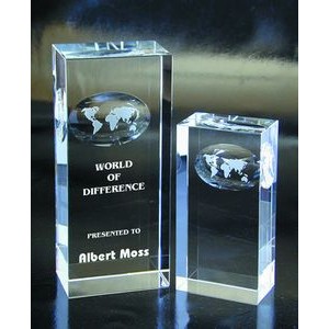 Atlas Optical Crystal Award/Trophy 7"H