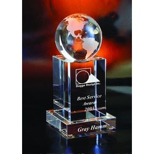 World Tower Optical Crystal Award/Trophy.