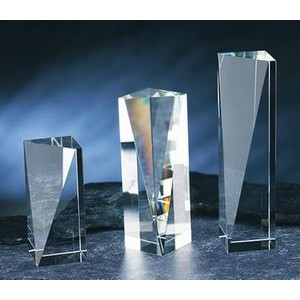 Pillar Awards optical crystal award/trophy 8"H