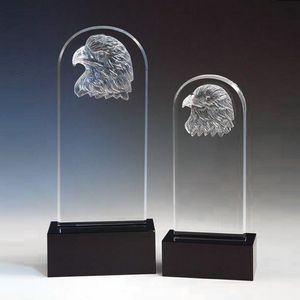 Eagle Optical Crystal Award/Trophy 10.5"H