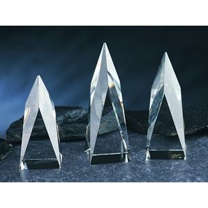 Steeple Awards optical crystal award/trophy 6"H