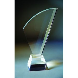 Flame Optical Crystal Award/Trophy 9.25"H