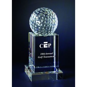 Golf Tower Optical Crystal Award/Trophy.