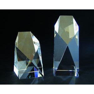 Mission Tower optical crystal award/trophy 5"H