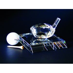 Golf Driver Optical Crystal Award/Trophy.