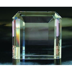 Faceted Art Awards optical crystal award/trophy.4.5"H