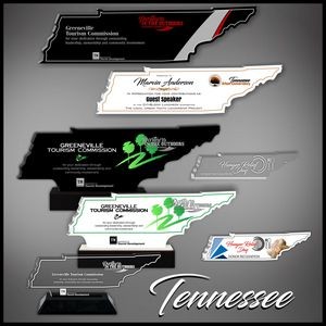 9" Tennessee Black Budget Acrylic Award