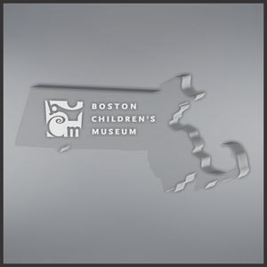 6.25" Massachusetts Shape Paperweight in Clear, Laser Engraved