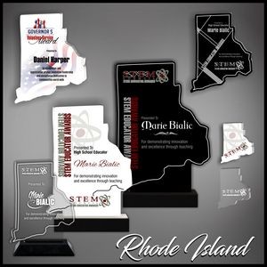 7" Rhode Island Black Budget Acrylic Award