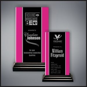 8" Side Stripes Neon Pink/Black Award