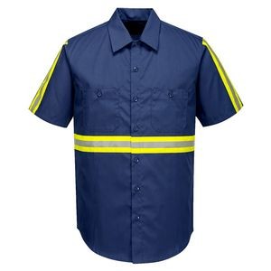 Enhanced Visibility Industrial Work Shirt (short sleeve)