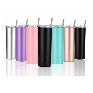 20 Oz. Skinny Tumbler with Stainless Steel Straw