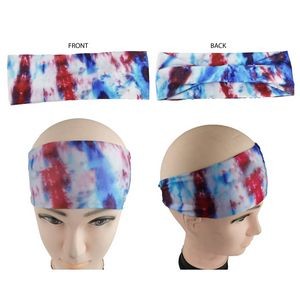 Performance Headband, Full Color, Polyester Spandex