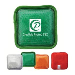 Plush Square Shape Gel Bead Ice Pack Or Hot/Cold Pack