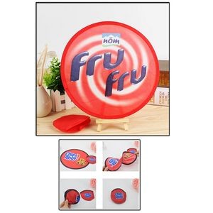 Custom Full Color Imprint 10" Folding Flying Disc Or Foldable Flyer w/Pouch