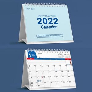 Custom Foldable Desk Calendar Desk Planner 16 Months 2022 Year Size 9"x7 3/4"