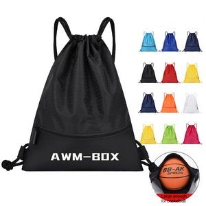 Custom Quality Durable Waterproof Drawstring Backpack Or Cinch Bag Large Size