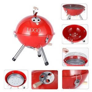 Portable Outdoor Mini Round BBQ Charcoal Grill Stove
