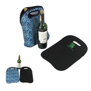 Insulated Bag For Wine And Water Bottles For Dual Bottles