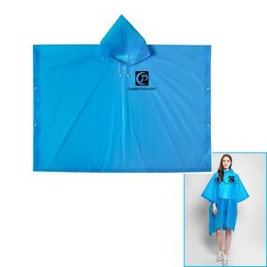 Custom Reusable Biodegradable Translucent EVA Poncho Or Raincoat