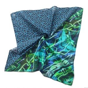 Custom Full Color Imprint 100% Cotton Handkerchief Pocket Square Or Bandana 22"x22"