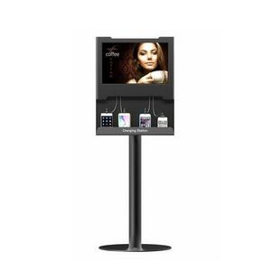 Public 19'' LED Digital Screen Standing Charging Station