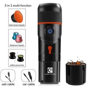 Portable 3-in-1 Electric Espresso Maker For Vehicle