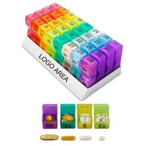 Monthly Pill Case Organizer PP Monthly Pill Case or Pill Box Organizer-31 days
