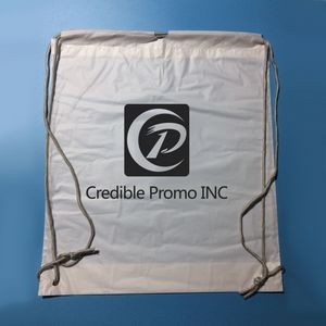 Custom Plastic Drawstring Backpack Cinch Bag