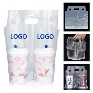 Disposable 2 Cups Take Out Bag