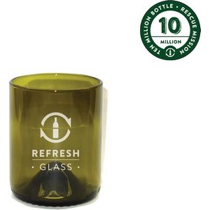 12oz Refresh Glass made from rescued wine bottles