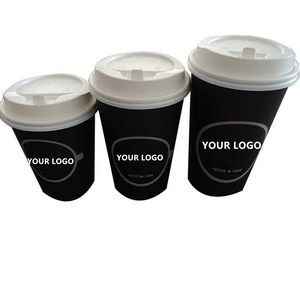 21oz Single Wall Hot Paper Cup with Lid